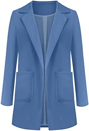 Blézer Kabátok Női Szilárd Egyszerű Outwear Hosszú Ujjú Kabát Hajtókáját 2023 Divat Blézer