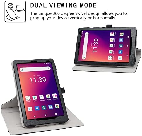 LiuShan Kompatibilis Moxee Tabletta 2 Rotációs az esetben,360 fokban elforgatható Állvány PU Aranyos Minta 8 Moxee Tabletta