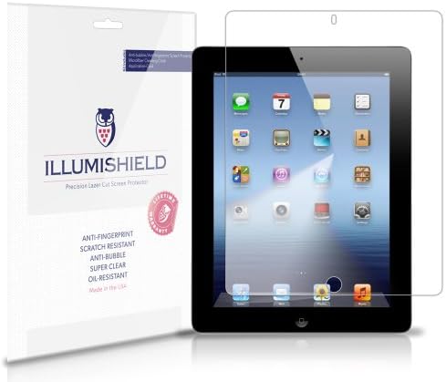 ILLUMISHIELD képernyővédő fólia Kompatibilis Apple iPad 3 (Wi-Fi)(2 Csomag) Tiszta HD Pajzs Anti-Buborék, valamint Anti-Ujjlenyomat