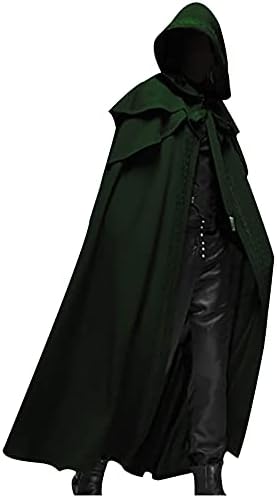Férfi Retro Gótikus Kabátok Fekete Kabát, Vízálló Kocsi Kabát Halloween Alkalmi Párt Szilárd Hosszú Köpenyt Színpadi Ruhát,