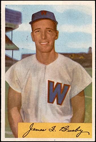 1954 Bowman 8 Jim Busby Washington Senators (Baseball Kártya) NM+ Szenátorok