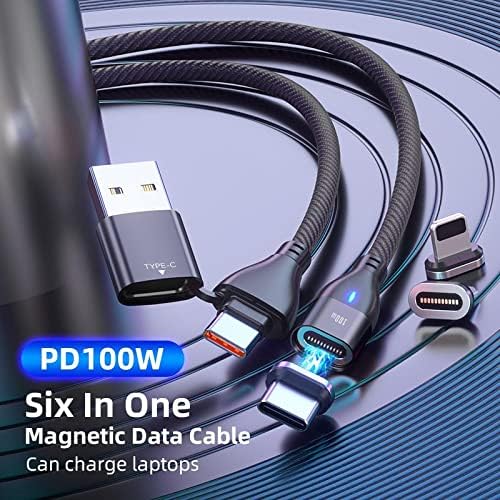 BoxWave Kábel Kompatibilis Onyx Egészségügyi Julia-J07 (Kábel által BoxWave) - MagnetoSnap PD AllCharge Kábel (100W), Mágnes