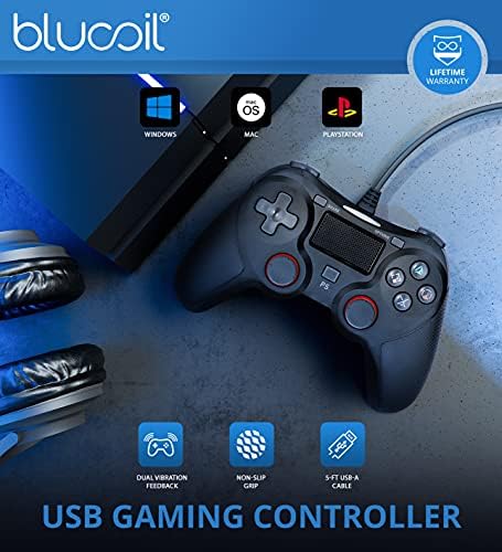 Beyerdynamic 459038 DT 990 PRO Open Studio Fejhallgató Csomag Blucoil USB Gaming Controller for Windows/Mac/PS4, Y Elosztó