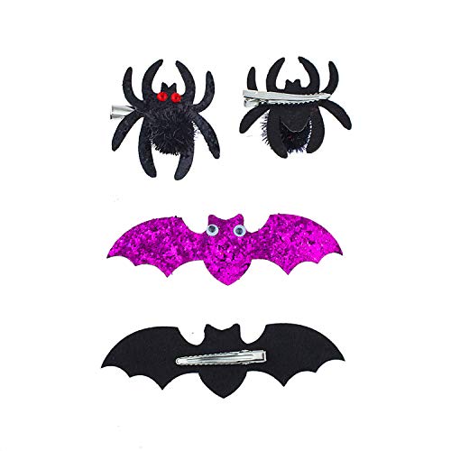 Lux Tartozékok Fekete Pók Vörös Szem Lila Csillogó Bat Szemekből Haj Klipek