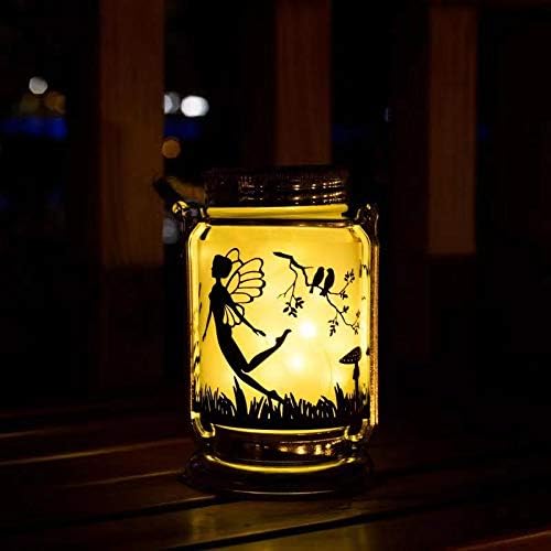 ANGMLN Napenergia Tündér Lámpás Befőttesüvegben Fény - 4 Csomag Ourdoor Tündérek Dekorációk, Ajándékok Lógó Lámpa Matt Üveg