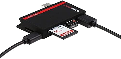 Navitech 2 az 1-ben Laptop/Tablet USB 3.0/2.0 HUB Adapter/Micro USB Bemenet SD/Micro SD Kártya Olvasó Kompatibilis a Lenovo