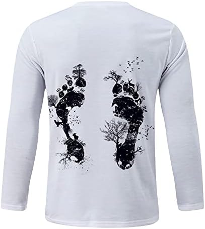 BEUU Katona Long Sleeve T-shirt Mens, Ősz Utca Absztrakt Művészet Portré Nyomtatás Edzés Atlétika Sleeve Tee Maximum