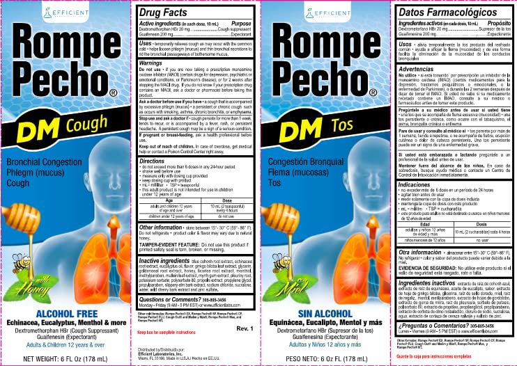 Rompe Pecho DM 6oz - Hideg, a Köhögés elleni Szirup