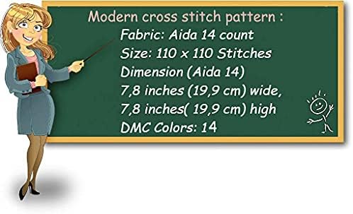 Cross Stitch Minták Állatok PDF, Cuki Lajhár Virágok Könnyű Modern Jelezni Egyszerű Nyomtatható DMC Cross Stitch Design Kezdőknek,