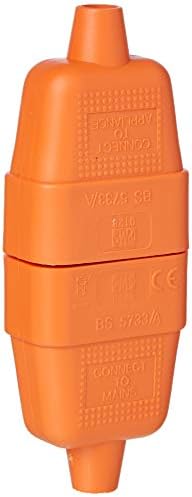 Ömlesztett Hardver BH05740 2-Pin-Flex Csatlakozó, 10 Amperes, Narancs