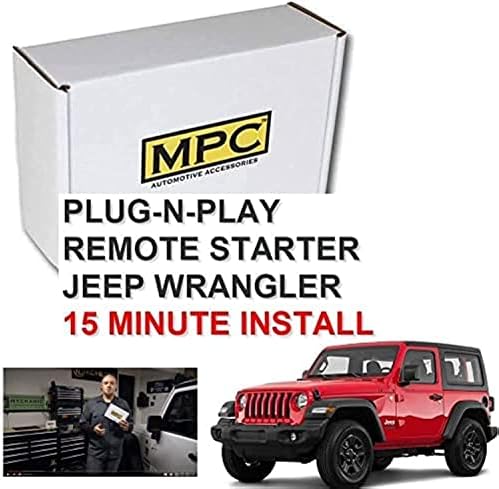 MPC Távoli Start Készlet Jeep Wrangler 2007-2018 || Plug n Play || Kulcs-a-Kezdés || Használja Az OEM kulcstartó ||