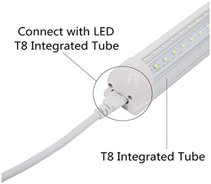 T5-T8 LED Cső Hosszabbító Kábel On/Off Kapcsoló,LED-es T5/T8 fénycső Beépített LED Lámpatest Hosszabbító Kábelt (6FT/1.8