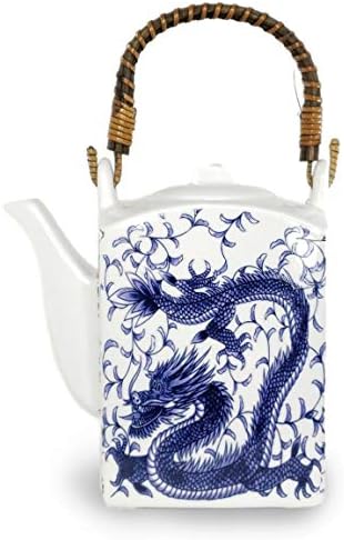 Boldog Értékesítési Japán Porcelán Teás Készlet Imperial Kék Sárkány