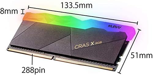 KLEVV a hitelminősítő intézetek X RGB 16 gb-os (2 x 8GB) DDR4 Játék UDIMM 3200MHz CL16 SK Hynix Chips 288 Pin Asztal Ram