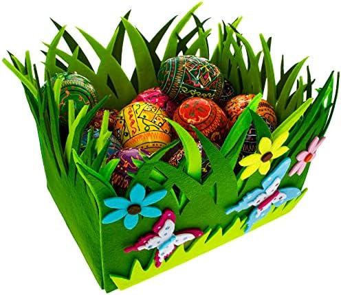 BestPysanky Készlet 2 Tavaszi Virágok, Pillangók Húsvéti Éreztem, Dekoratív Dísze
