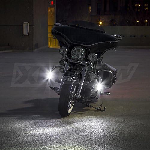 Fekete Motoros Autópálya Bár Hullámvasútja Vezetés Világítás DRL Turnsignal Fehér sárga LED a Baleset Rács Harley Davidson