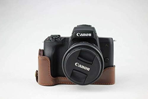 PU Bőr Fél Kamera Esetében a Táska Fedelét, Alsó Nyitás Verzió Canon EOS M50