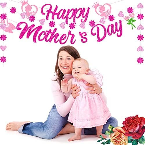 Boldog anyák napját Jel Banner Anyák Napja Dekoráció Anyák Napja Party Kellékek Anyák Napja Fél Hátteret Beltéri Kültéri