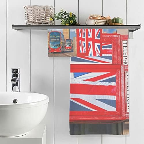 Brit Zászlók Standok Big Ben London Törölközőt Meghatározott Pamut Törölköző a Fürdőszobában Törölköző Clearance 1 fürdőlepedő
