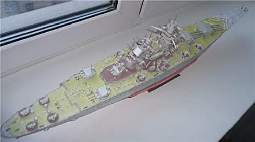 A francia csatahajó Richelieu 3D-Paper Modell-Készlet Játék Gyerekek Ajándékokat