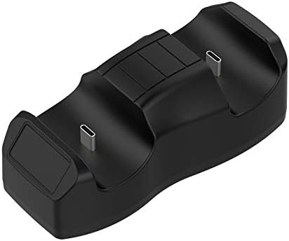 Docooler DualSense Controller Töltő Dual C Típusú Port PS5 Controller Töltő Hordozható Töltő Állomás Dokkoló Állvány Kompatibilis