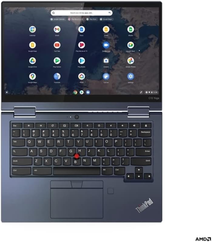 Lenovo ThinkPad C13 Jóga Gen 1 13.3 Touch 4 GB, 32 gb-os eMMC AMD Athlon Arany 3150C 3.3 GHz-es, Szakadék Kék (