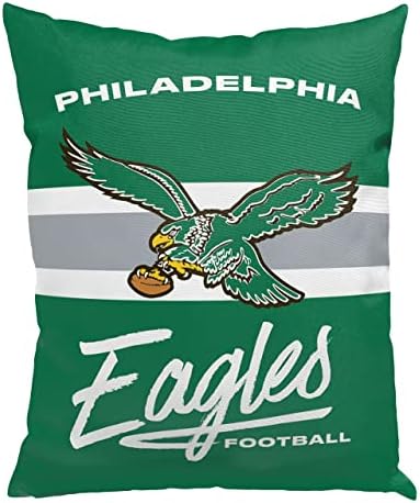 Északnyugati Hivatalos NFL Philadelphia Eagles Nosztalgikus Büszke Dekoratív Párna, Csapat Színek, 15 x 12