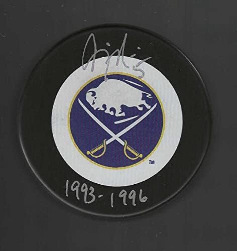Craig Muni Aláírt & Írva Buffalo Sabres Puck - Dedikált NHL Korong