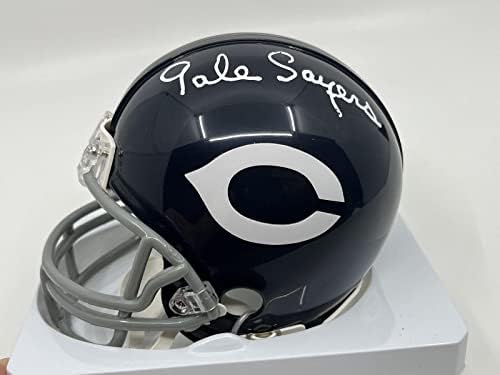 Gale Sayers Chicago Bears Aláírt Autogramot Mini Primitivizmus Sisak PSA DNS - *87 - Dedikált NFL Sisak