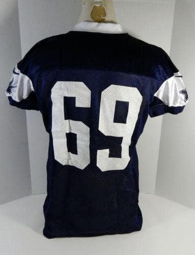 Dallas Cowboys Shaneil Jenkins 69 Játék Kiadott Haditengerészeti Gyakorlat jersey DP18978 - Aláíratlan NFL Játék Használt