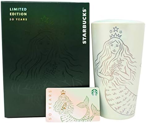 Starbucks 50 éves Sziréna Kerámia Dupla Fal Utazó, 12 Oz