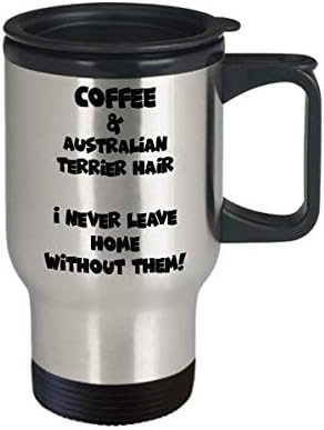Ausztrál Terrier Utazási Bögre - Vicces, Aranyos Tea Csésze Kávé - Tökéletes Utazáshoz, Valamint Ajándékok