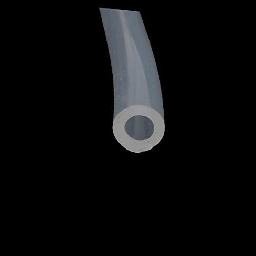 X-mosás ragályos 5mm x 9 mm-es Magas hőmérsékletű Ellenálló Szilikon Gumi Cső, Tömlő Cső Világos, 1 Méter Hosszú(Manguera