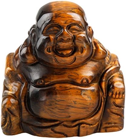 SUNYIK Zöld Aventurine Kézzel Faragott Boldog Buddha-Szobor Zsebében Példány Gömb Figura Dekor 1.5