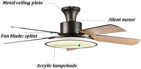 CUTYZ Mennyezeti ventilátor, Lámpák,Led Mennyezeti Ventilátor Fény Északi Irodába Hálószoba, Nappali Étterem Mennyezeti Lámpa