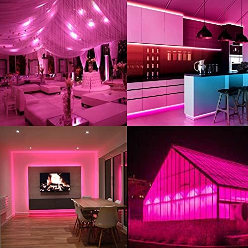 Edearkar 19 LED Rózsaszín Izzók,E26 5V 9W Rózsaszín LED Cserélje fel, hogy 60W, Színes Izzók Party Dekoráció, Veranda, Otthoni