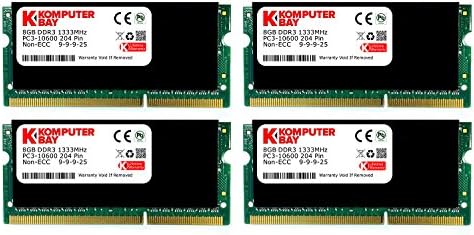 Komputerbay 8 GB (2 X 4 GB) DDR3 SODIMM (204 pin) 1333Mhz PC3-10600 (9-9-9-25) Laptop Notebook Memória Apple Mac...
