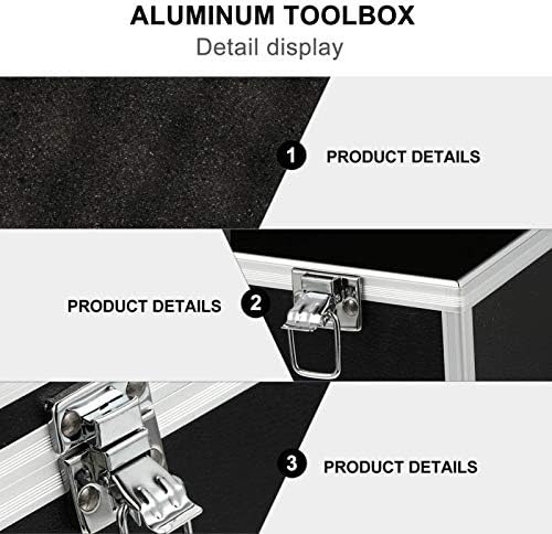 DOITOOL Alumínium Aktatáska Háztartási Szerszámos láda, Szerszámos láda Alumínium Ötvözet Toolbox, Alumínium Nehéz Eset Hordozható
