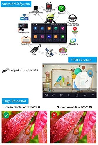 XISEDO Android 9.0 Autó Sztereó 7-es Dash négymagos Autoradio fejegység, Autós GPS Navigáció DVD-Lejátszó Porsche Cayenne
