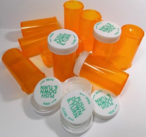 8 Dram Amber RX Gyógyszer Injekciós üveg/Üveg w/gyermekbiztos Kupakkal 10 Pack-Gyógyszeripari Minőségű-Az általunk Eladni