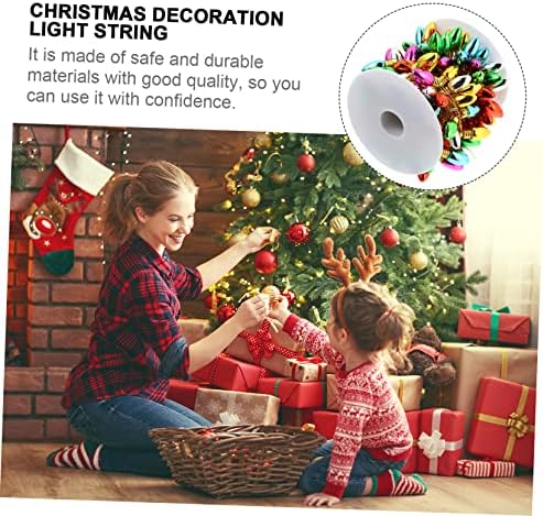 INOOMP 1db String Karácsonyi DIY Gyöngyök LED Kültéri Izzó Égő Garland Szabadtéri Ünnepi Koszorú Dekoráció Karácsonyi String