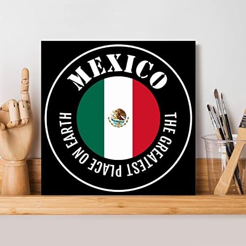 Evans1nism a Legjobb Hely A világon Fa Alá Mexikói Zászló Fa Lóg Alá a Nemzeti Zászló Dekorációs Haza Wall Art Absztrakt