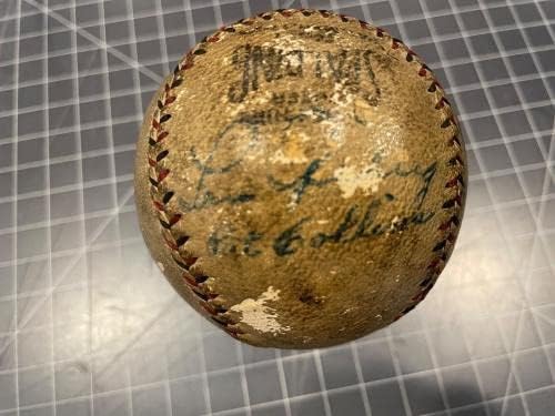 1928-Ban A World Series Bajnoka Yankees Baseball Csapat Aláírt Babe Ruth Lou Gehrig Szövetség - Dedikált Baseball