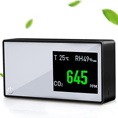A levegő Minősége Monitor, Szén-Dioxid, Érzékelő, Hőmérséklet(F), a Relatív Páratartalom Beltéri Irodai Sátrak(Fekete)