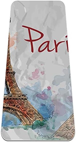 Siebzeh Párizsi Eiffel-Torony Prémium Vastag Jóga Szőnyeg Környezetbarát Gumi Health&Fitness Csúszásmentes Alátét Minden
