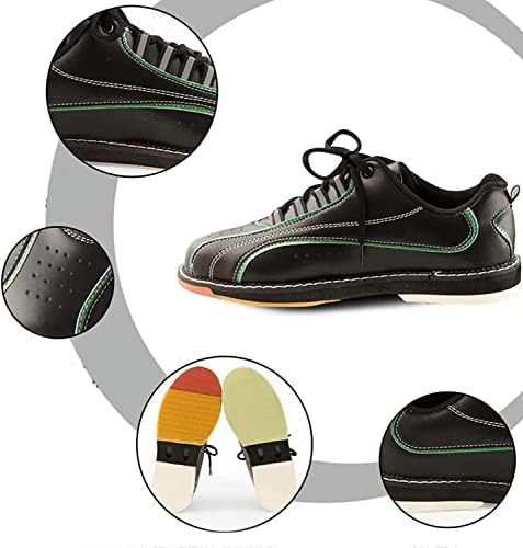 GEMECI Férfi Nő Bowling Cipőt Klasszikus Cipők Mikroszálas Szintetikus Bőr Anyaga Légáteresztő, Kényelmes Alkalmi Cipő, Cipők