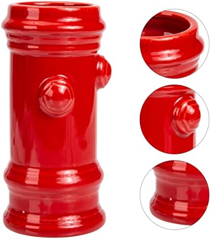 ABOOFAN Tűzcsap Tiki-Kupa Piros Műanyag tűzoltóautó Party Kellékek Csésze Kerámia Tiki-Kupa Koktél Kupa Díszítő Boros poharat