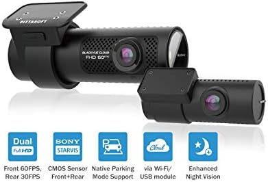 BlackVue DR750X-2CH Plusz 256 | Két Full HD Felhő Dashcam | Vissza-Megvilágított STARVIS képérzékelő | Beépített Wi-Fi, GPS,