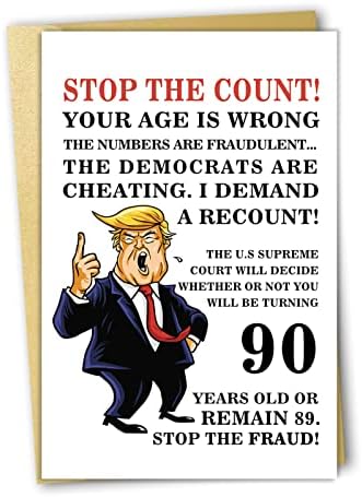 OJsensai Trump Szülinapi Kártyát, barátom, Rossz 80 éves Kártya, Ajándék Testvér, Bday Üdvözlőlapok Barátja, Barátnője, Nyolcvan