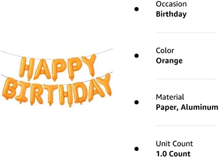Boldog Születésnapot Lufi, Alumínium Fólia Banner Ballonok, Szülinapi Parti Dekoráció, felszerelések (Narancssárga)